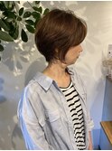 大人女性に人気のショートボブ
