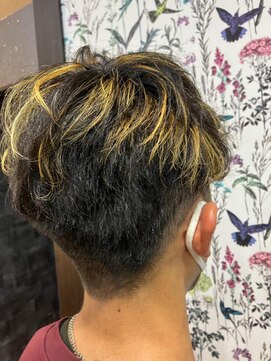 ユアーズ 四街道店(HAIR&NAIL YOURS) メンズマッシュパーマメッシュハイライト前髪パーマ