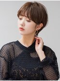 青山 表参道 ショートヘア 髪型 30代40代 チョコレートブラウン