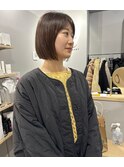 ＊小顔ミニボブ &nbsp;今っぽヘア ベージュカラー 三宮美容室 