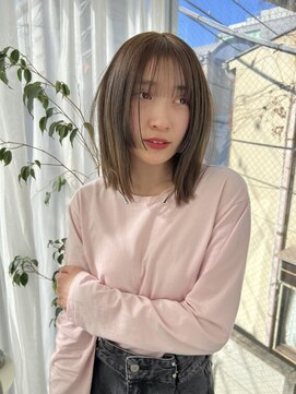 ジーナ オモテサンドウ(XENA) ブリーチなしのWカラー×春カラー（表参道）