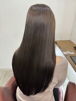 ヘアースタジオ アール(Hair Studio R)&nbsp;大人可愛い髪質改善カラーラベンダーベージュ艶感ストレート