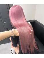 ベレーザ 渋谷(BELEZA)&nbsp;8739シルキーグレーベージュベビーピンク艶髪ハイトーンカラー