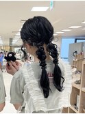 結婚式ヘア/ポニーテールアレンジ/平塚アレンジ/お呼ばれヘア
