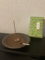 アグ ヘアー ハグ 白石店(Agu hair hug) 子供の頃からお香が好きです掃除の時など落ちつきます