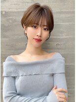 ロンドプロフィール 浦和(Lond profil) 大人可愛い20代30代40代黒髪前下がりショートボブ丸みショート◎