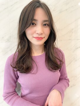 ソワリー 栄(THOiRY) THOiRY【女性らしい柔らかヘア】似合わせ小顔艶髪ゆる巻きロング