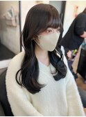 韓国くびれヘア/ココアグレージュ/自由が丘