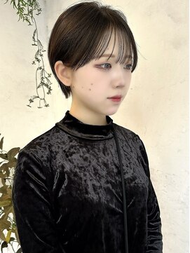 トレヘアー(tRe hair) 大人可愛い マッシュショート 顔まわり