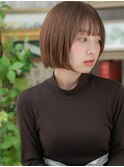 外国人風ことりベージュ切りっぱなしボブh3北浦和20代30代40代