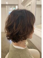 キミドリ(KIMIDORI) 癖毛風ゆるくしゃっとパーマとボブ【恵比寿KIMIDORI】