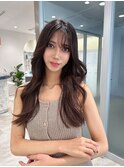 ゆるふわロングベージュカラーブリーチしない透明感カラー
