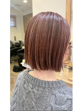 ユウヘアー 三軒茶屋店(U Hair) 大人のボブ×白髪ぼかしハイライト