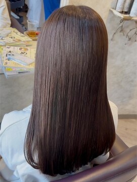 ヘアーエポック(hair epoque) 20代30代40代髪質改善カラーアッシュグレー艶感ストレート