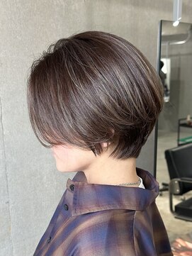 ラック(LUCK) 白髪ぼかしハイライト/船橋/くすみベージュ/細めハイライト