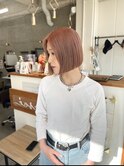 ピンクベージュ☆ボブ Ayumi ボブ/髪質改善/福岡/天神/福岡ボブ