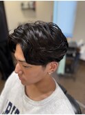 フェザーパーマ/メンズパーマ/マッシュ/眉毛//ウルフ/床屋