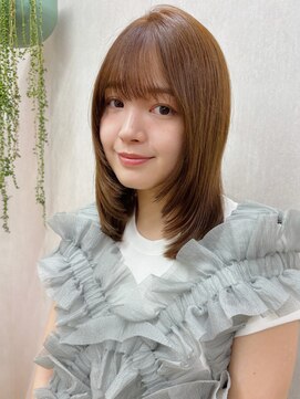 ガーデン 銀座(GARDEN) レイヤー 顔周りカット 前髪 骨格カット 似合わせ ミディアム