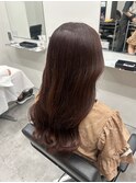 ピンクブラウン/暗めカラー/デザインカラー/鎌取/市川いづみ