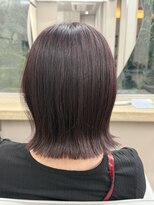 レーヴバイリコ 三軒茶屋(Reve by liko)&nbsp;ピンクブラウン/切りっぱなしボブ/三軒茶屋