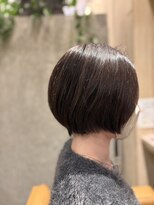 ブロッサム 東久留米店(Blossom)&nbsp;◎大人可愛い小顔◎前髪あり丸みショートボブ30代40代50代