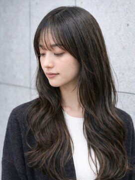 ビューティースペースラルジュヘアー(Beauty Space Large hair) 黒髪ロング地毛風カラー好感度小顔ラインこなれ感