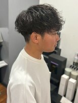 キャパ セントラル 天神 大名店(CAPA central) ツイストスパイラルパーマ 刈り上げ ツーブロック 20代 ビジネス