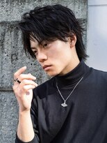 ロンドアンメゾン 原宿(Lond un Maison.)&nbsp;men's/メンズ/リバースセンターパート/黒染め/ニュアンスパーマ