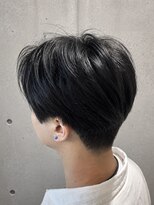 バーバーバー ナカノ(BARBER BAR NAKANO) 黒髪ナチュラル韓国センターパート