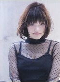 [Taylor] 透け感たっぷりボブ