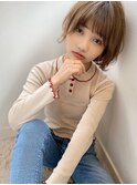 【添田】小顔になれるマニッシュショート フレンチボブ