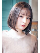 【ROJITHA】アッシュベージュ×内巻きワンカール