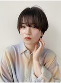 ショート/シースルーな前髪
