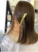 インナーカラーがアクセント