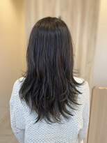 アドラーブル 長岡リップス旭岡店(adorable)&nbsp;20代30代透明感♪ウルフレイヤー無造作ハイライトグレージュ