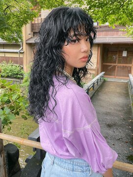 キヴィ(kivi) perm / blue black