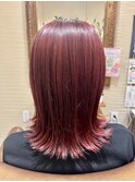 ツヤツヤレッドカラー