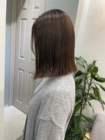 トゥーリ 薬院店(tuuli)&nbsp;tuuli miyu 縮毛矯正でナチュラル切りっぱなしボブ