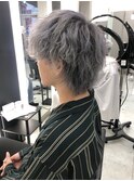 NEXT静岡NEO石井ブリーチマッシュウルフシルバーグレーパープル