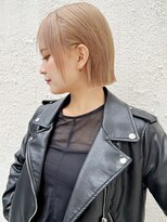 ロンドワン 三宮元町(Lond one)&nbsp;ボブ×インナーカラー/イヤリングカラー☆ブリーチ/ハイトーン