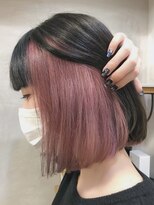 ロア 福岡天神本店(LORE)&nbsp;インナーカラーイヤリングカラーダブルカラーベージュカラー韓国