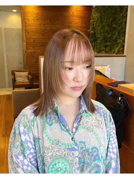 ジールサロン つくば本店 顔周レイヤースタイル