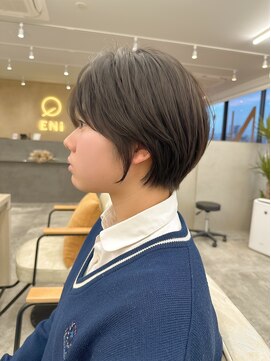 エニ 自由が丘(ENi) 20代30代40代丸みショートボブマッシュ前下がりレイヤー