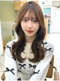 20代30代40代◎前髪パーマグレーベージュレイヤーロング黒髪