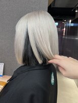 ペレ 栄店(PELE) デザインカラー/レイヤーカット/ウェットヘア/オリーブベージュ