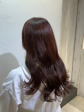 アジールヘア 池袋東口店(agir hair) ワンカラー艶髪レッドブラウンカラー