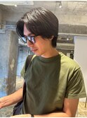 毛流れセンター分けパーマ