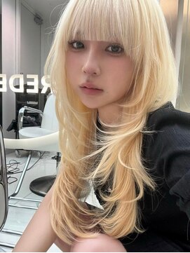 レディアル 渋谷(REDEAL) ワンホンヘア/韓国ヘア/ウルフ/前髪[レイヤーカット/渋谷]