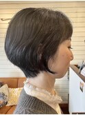 頭の丸みをきれいに♪前下がりショート 30代40代50代