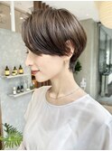 ハンサムショート/前髪なしショート/ショートヘア/30代40代50代